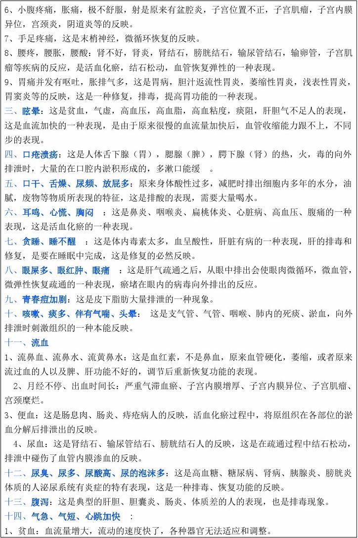 中医瞑眩反应解析